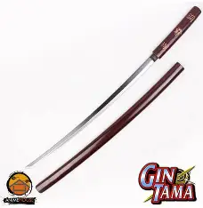 Katana Katz de Gintama, réplica de la espada de Gintoki Sakata con empuñadura distintiva y hoja afilada, ideal para coleccionistas y fanáticos de Gintama.