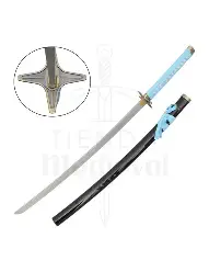 Katana Hyōrinmaru de Bleach, espada de Toshiro Hitsugaya, réplica de alta calidad con detalles en hielo y empuñadura ornamentada.
